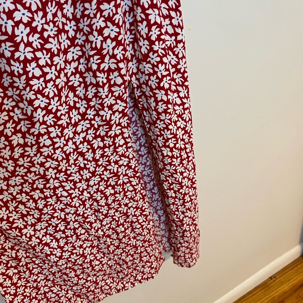 Reformation Red and White Floral Dress - Picture 4 of 10
